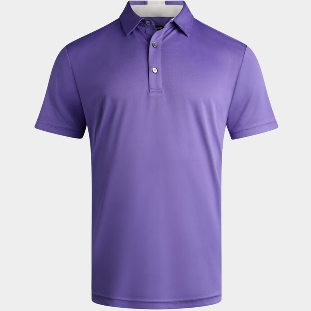 DRUIDS SZ XL Men's Academy Performance Golf Polo in Purple